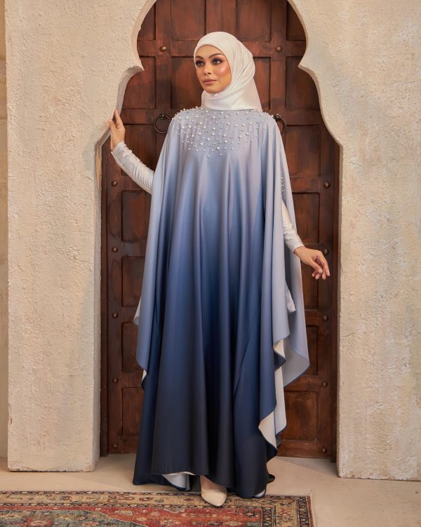 BH07 Eshma Abaya (Ocean Blue) - Image 3