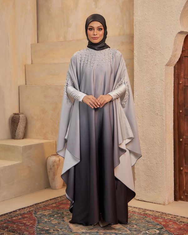 BH06 Eshma Abaya (Blackish Grey) - Image 3