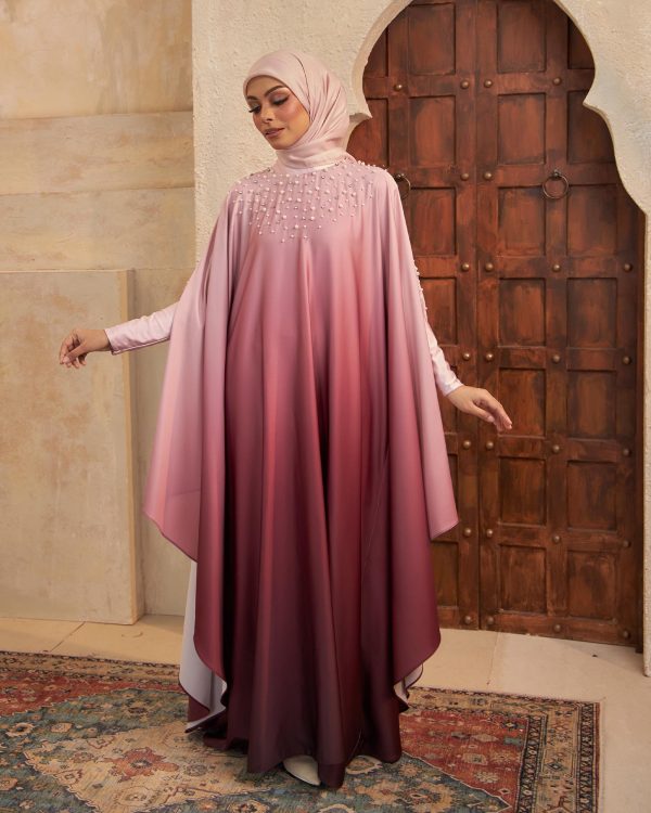 BH09 Eshma Abaya (Burgundy Red)