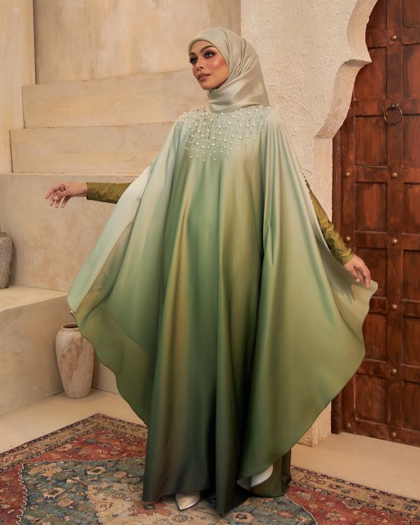 BH10 Eshma Abaya (Olive Green) - Image 2