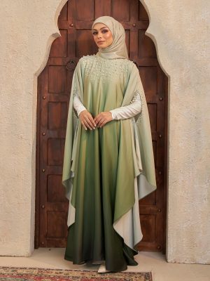 BH10 Eshma Abaya (Olive Green)