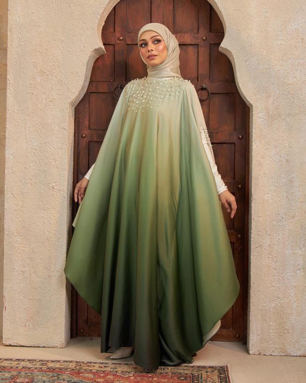 BH10 Eshma Abaya (Olive Green) - Image 3