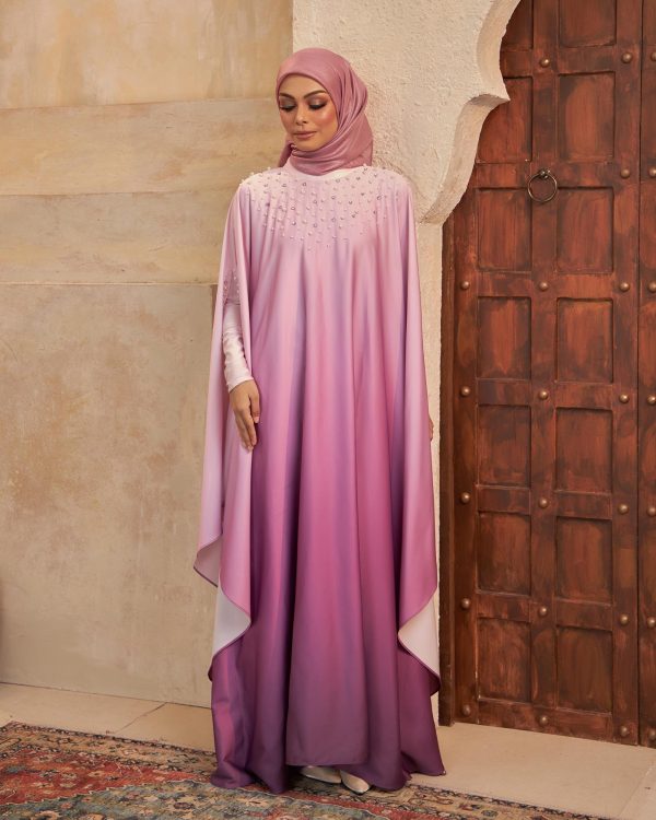 BH08 Eshma Abaya (Heather Mauve) - Image 3