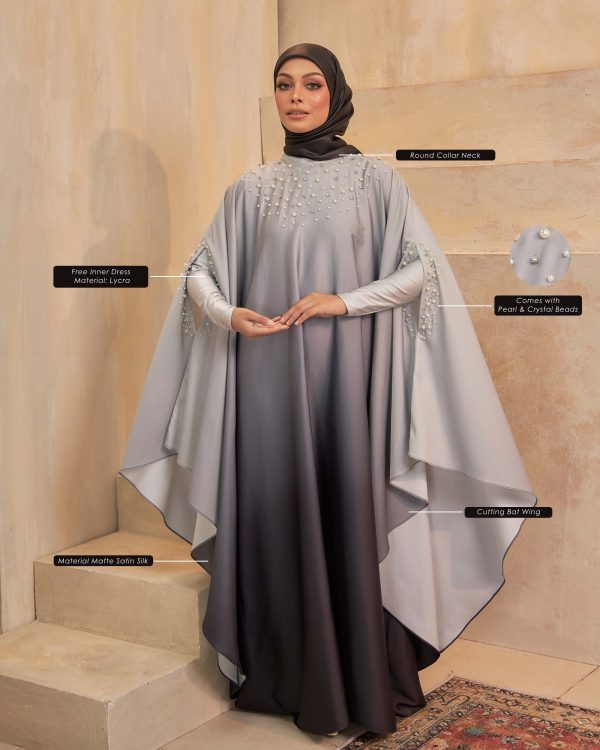 BH06 Eshma Abaya (Blackish Grey) - Image 4