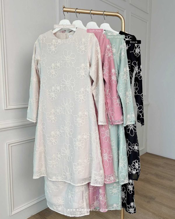 BH03 Kurung Laura ( Soft Pink ) - Image 8