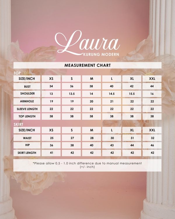 BH03 Kurung Laura ( Soft Pink ) - Image 6