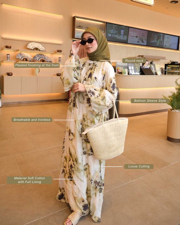 BH08 Emma Dress (Olive Green) - Image 5
