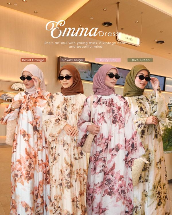 BH08 Emma Dress (Olive Green) - Image 8