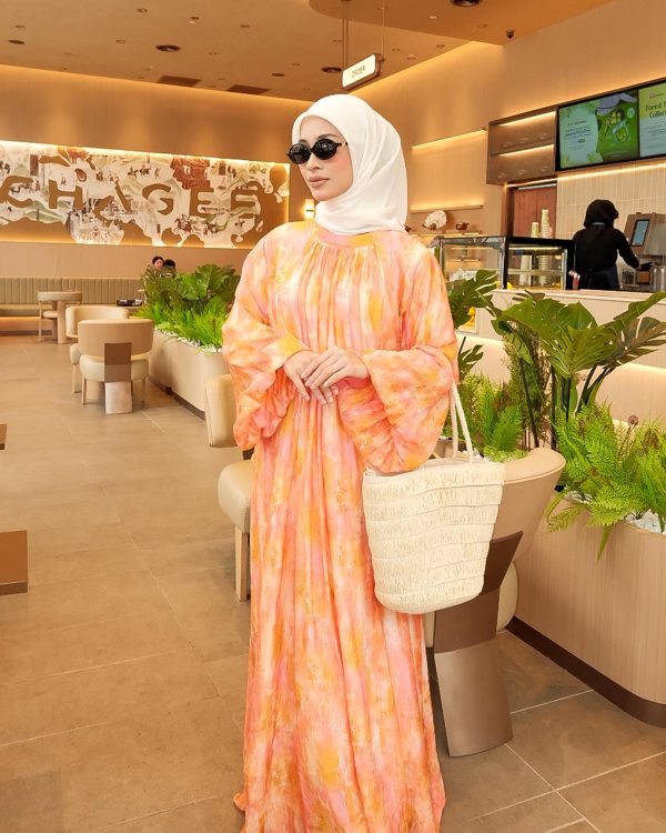 BH02 Emma Dress (Pink Orange) - Image 2