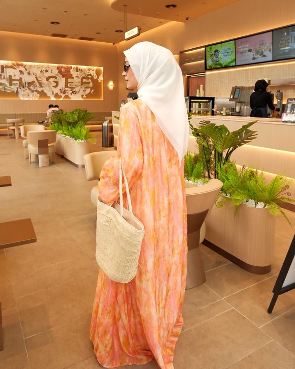 BH02 Emma Dress (Pink Orange) - Image 3
