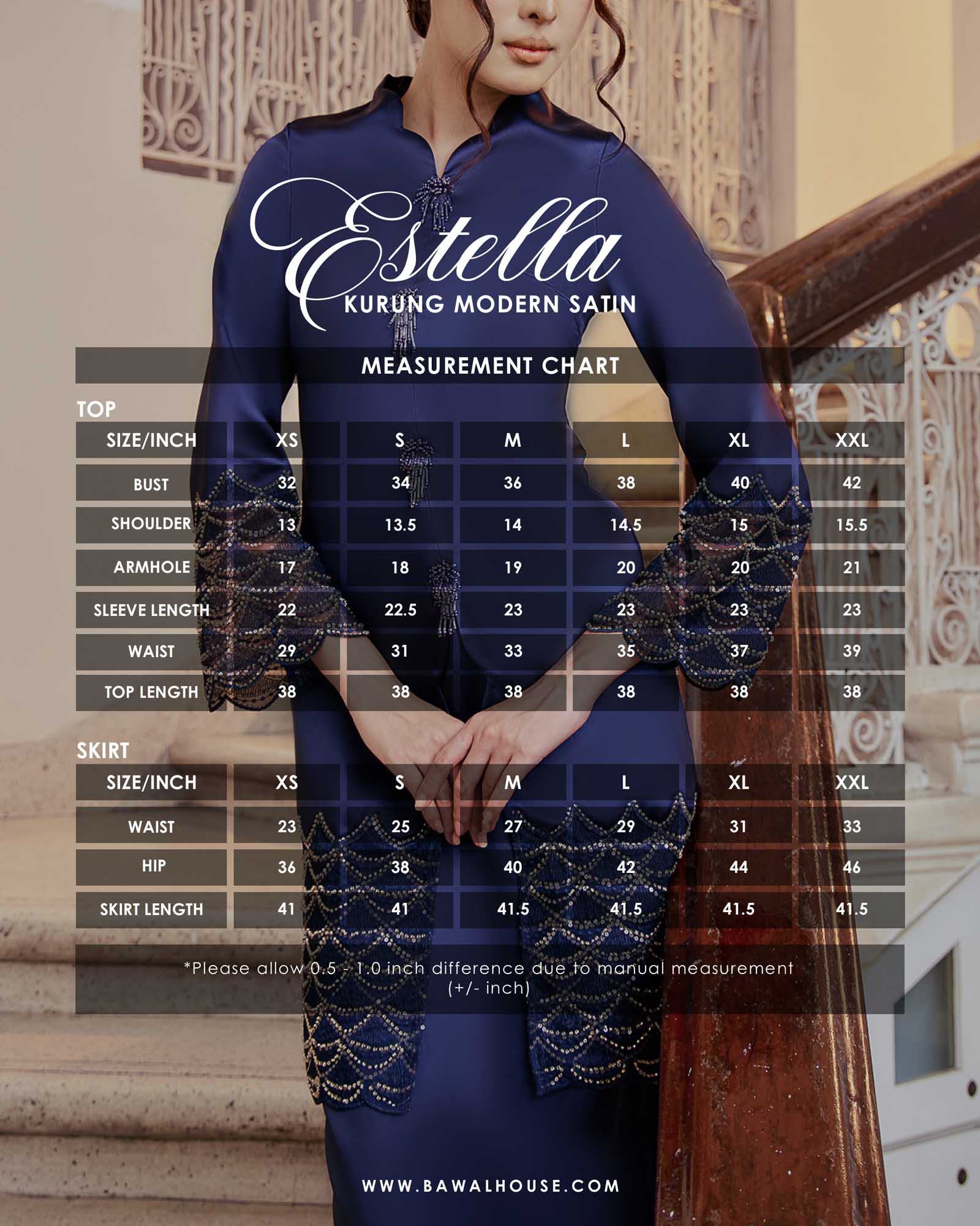 BH06 (PREORDER) Estella - Navy Blue - Image 5